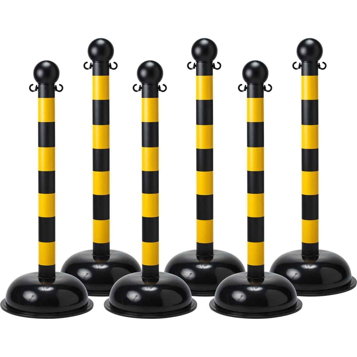 Warning Post, 41.00 in. H x 3.00 in. OD, 16.00 in. OD Base, Polystyrene ...