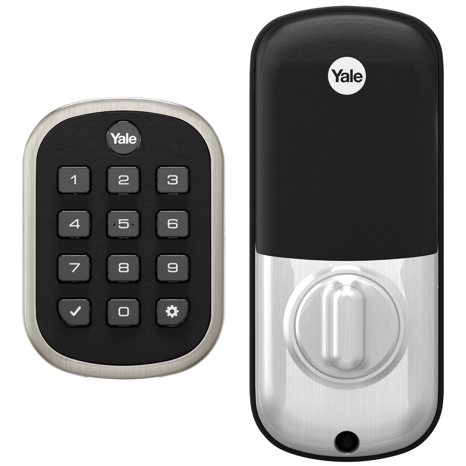 Keypad Deadbolt, Function: Deadbolt, Intermittent-Duty, US15 Satin ...