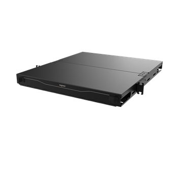 Fiber Enclosure, Black, Steel, 1U Rack, Rack Mount, 72 Fiber