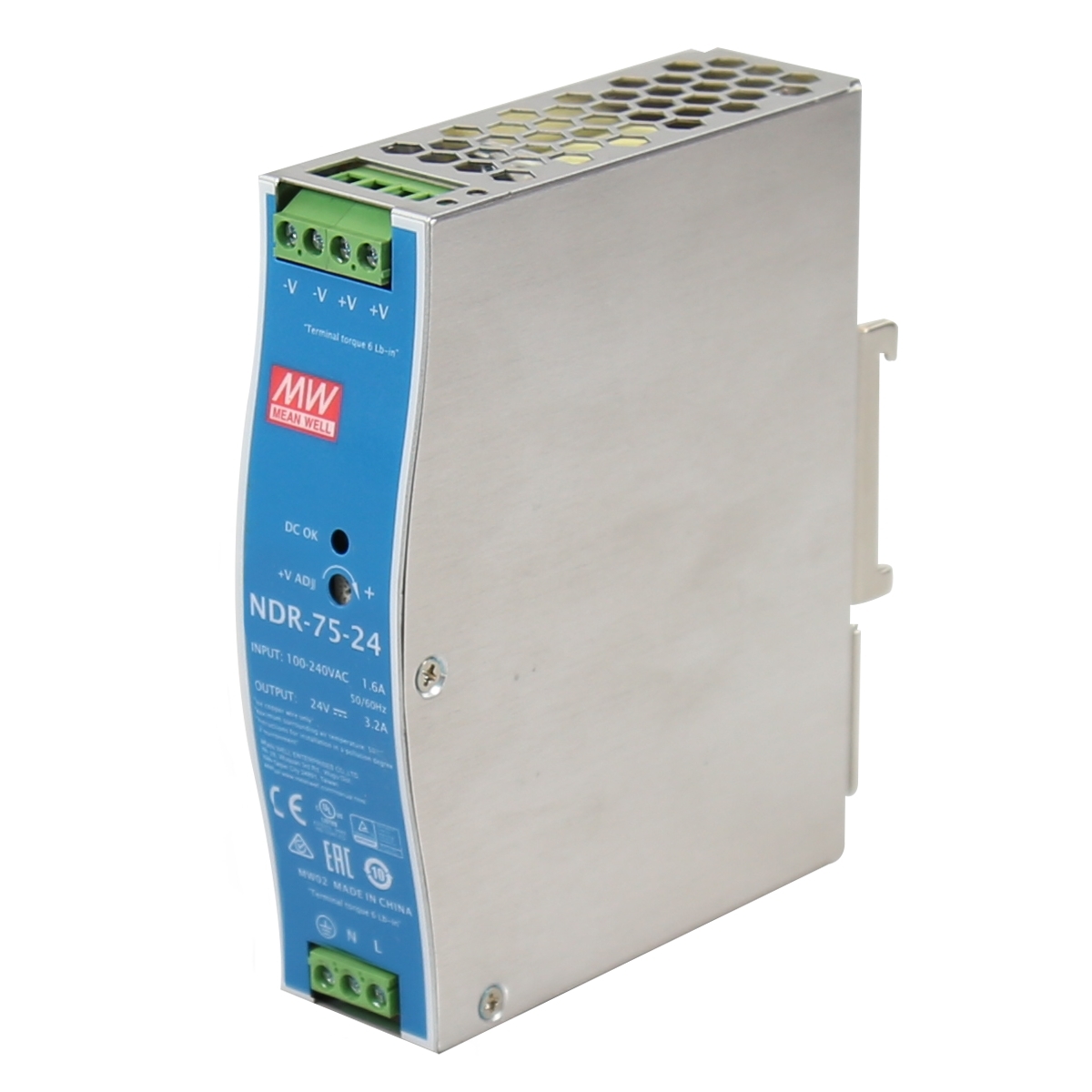 Industrial Single Output Power Supply, 90 to 264 VAC, 127 to 370 VDC ...