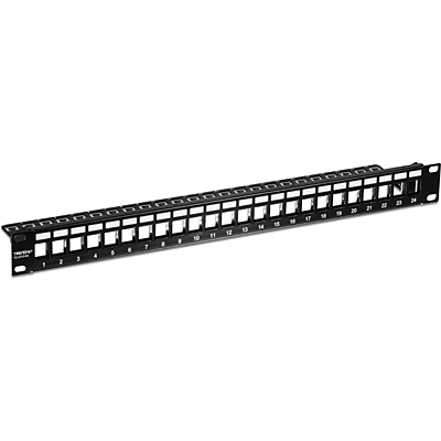 Shielded Patch Panel, 1 Unit, 24 ports