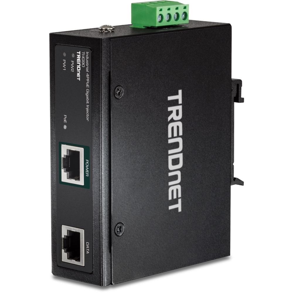 Industrial PoE++ Injector, 2-Port, 10.6 W Power Consumption, 48 to 57 ...