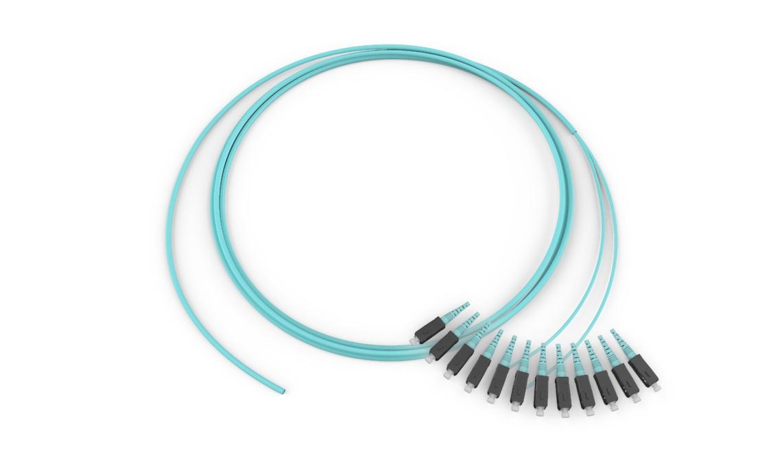 FBR ASSY RIBBON INTRCON RISER SC-PIGTAIL OM3 MM 3MT 0039-12TJ880-003-M