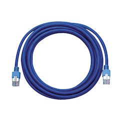 FutureCom D Patch Cord, FRNC, RJ45 - RJ45 Connector, Blue, 1 m