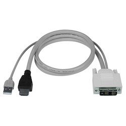 DVI-D Male + USB Type A Male to HDMI-A Male Interface Cable for UNIMUX-DVI-x, 6 feet