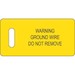 GROUND WIRE TAG BL/YL PK100