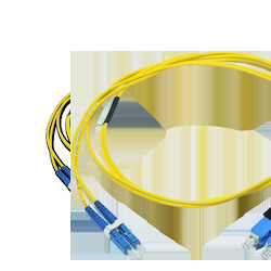 LC Duplex to SC Duplex Patch Cord, 2 F, Zipcord Tight-Buffered Cable, LSZH, 2.0 mm Legs 50 um ClearCurve Multimode (OM2), 2 m