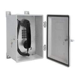 NEMA 4X Analog Rugged Telephone (Gray) with Keylock Door