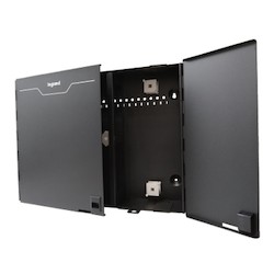 Q-Series, 2 Panel, Standard Density, Wall Mount Fiber Enclosure, Black