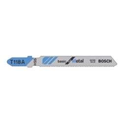 T118A BOSCH HSS JIGSAW BLADE  PROG TEETH PK 5