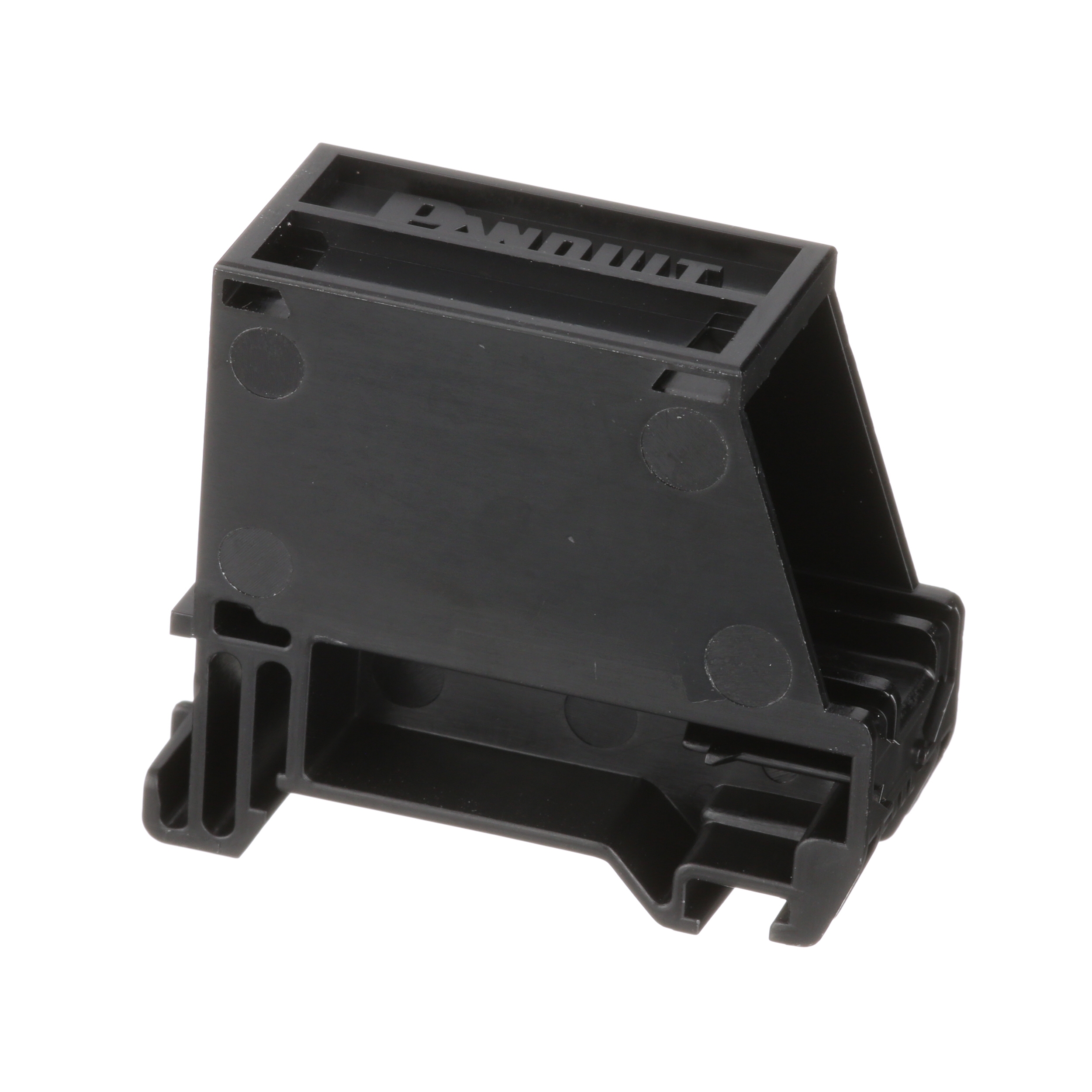 DIN Rail Mount Adapter,Black,Plastic,WxHxD: 1.89 x 0.75 x 1.6 in.,For ...