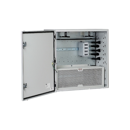Network Zone Enclosure, Pre-Configured Fiber Enclosure, Gray Housing ...