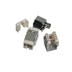 E-SSENTIAL SNAP-IN CONNECTOR  CAT5E, LSA/110 CONNECTIVITY,  SCREENED, REAR COVER