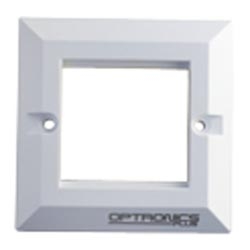 SINGLE GANG BEVELLED FACEPLATE86X86MM WHITE