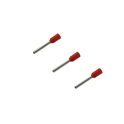 Wire End Ferrules, Loose, For Manual Wire Processing And Crimping Machines 0.5 - 2.5 mm2 (length 8 mm), With Plastic Collar., E-cu, Galvanic Tin-plated;plastic Collar: Polypropylene, With Plastic Collar.