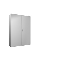 AX Compact Enclosure, WHD: 1000x1400x300 mm, Sheet Steel, With Mounting Plate, Two-door, With 3-point Lock System