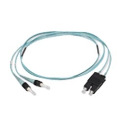 Duplex patch cord fiber optic connector jumper 9/125 single-mode fiber ST/ST to SC-DUPLEX 2 meter Low Smoke Zero Halogen color yellow