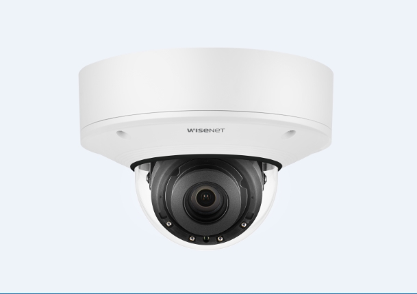 Wisenet P-Series 4K IR Outdoor VANDAL DomeE AI Camera