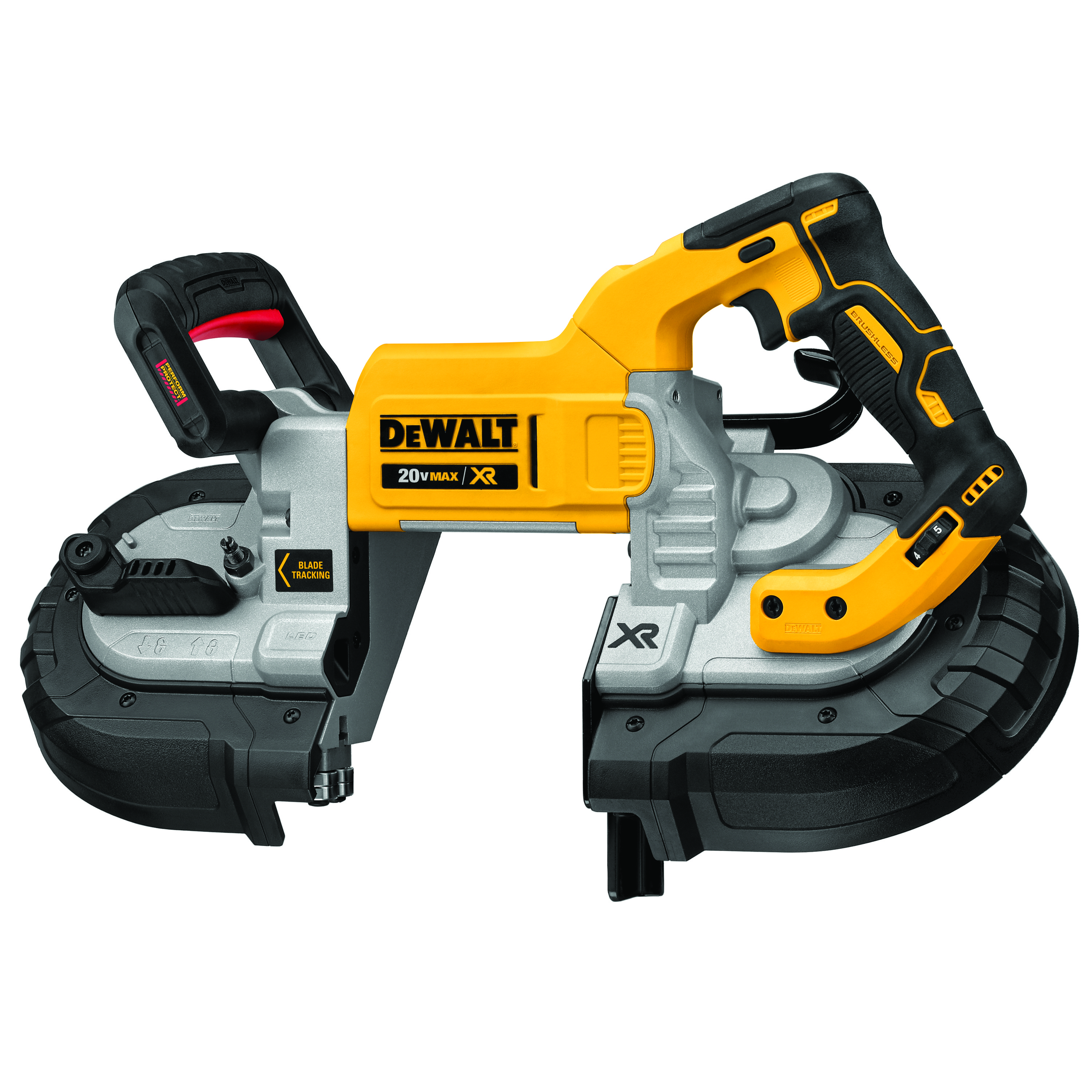 Band Saw, Cordless Dual Switch; 0-490 FPM; Round: 4.75 in.; Rectangular ...