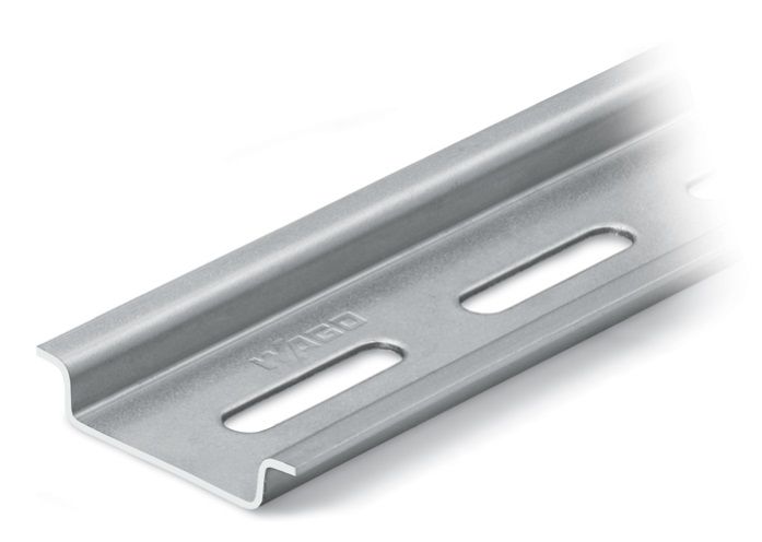 Slotted Carrier Rail,Silver,Steel,Slotted Carrier Rail,WxHxD: 35 x 2000 ...