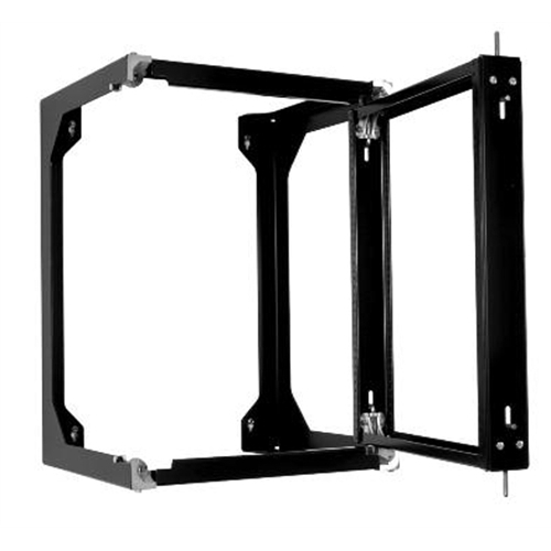 Swing Frame Rack,Black,24.5 in. Ht,Steel,19 in. Wd Mount,Wall Rack,11U ...