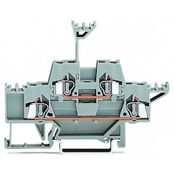 DOUBLE-DECK TERM BLOCK        THROUGH/THROUGH               GRAY