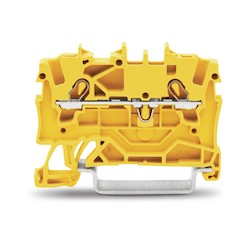 2 CONDUCTOR TERMINAL BLOCK    22-14 AWG SUITABLE FOR EX II  YELLOW