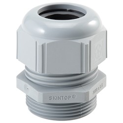 Glandes de câble, SKINTOP SLM W/NUT, M20, Polyamide, Gris argenté