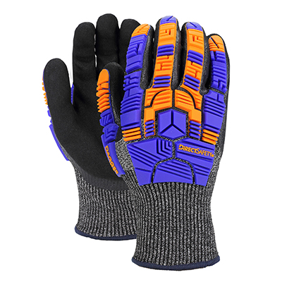 Direct Safety Dagger X6 TPR Impact Cut-Resistant Gloves: Sandy Nitrile ...