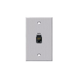 Panelcrafters Precision Made Plate With RJ45 Coupler Features: Rugged Metal Plate For Durability And Strength RJ45 Category 6 Coupler Mounted Applications: Networking Convenience Outlets For LAN Applications High Use, High Impact Point Of Use Port