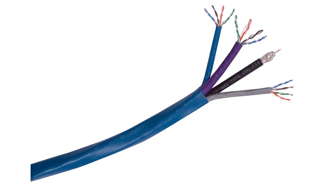 Composite Cable, Blue, 500 ft.