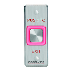 Digital Piezoelectric REX Switch with Toggle Option Mullion - &quot;EXIT&quot; label
