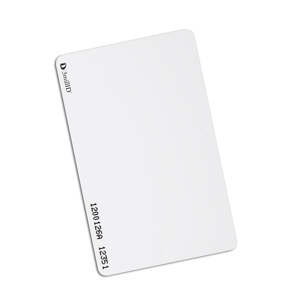 ISO Proximity Card, White, High Gloss, PVC, Frequency 125 kHz