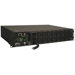 Tripp Lite Switched PDU offers advanced network control and monitoring with the ability to turn on, turn off, recycle or lock-out power to each individual receptacle, monitor site electrical conditions and remotely monitor power consumption.