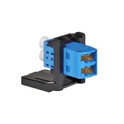 LANS Adapter Module, LC Duplex Shuttered, Ceramic Sleeve