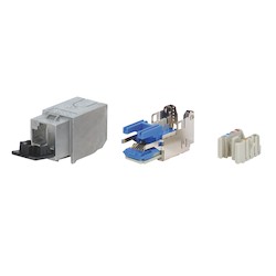 FutureCom S500 JackCategory 6A, flex wire jack, Keystone
