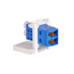 LANS Adapter Module, LC Duplex Shuttered, Ceramic Sleeve