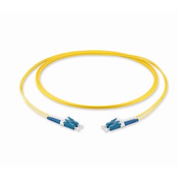 LC Duplex to LC Duplex Patch Cord, 2 F, Zipcord Tight-Buffered Cable, LSZH, 2.0 mm Legs, Single-mode (OS2), 2 m