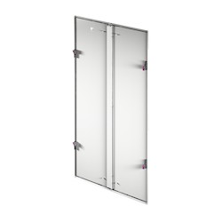Side Panel, Vertically Divided, 2000x800 mm, RAL 7035