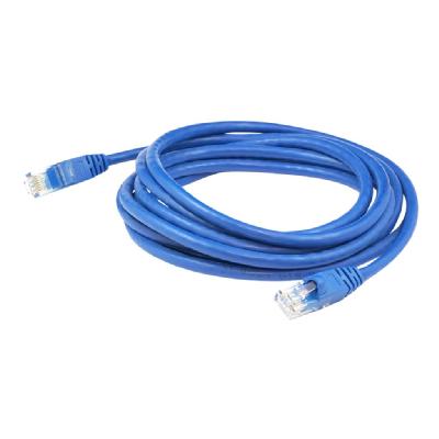 CBL ASSY 24-4PR STRANDED CAT6 CM RJ45/RJ45 7FT W/BOOT BLUE VALUE SERIES