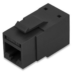 REVConnect Category 6+ Modular Jack, T568 A/B, UTP, Black, Bulk Pack