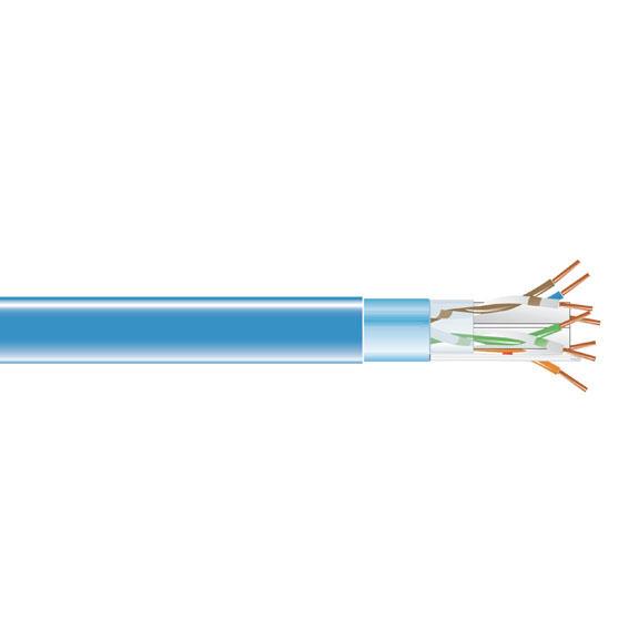 Cat 6 Patchcord,24 AWG,Solid,RJ45 Male,RJ45 Male,CMP,Blue Jacket,1000 ...