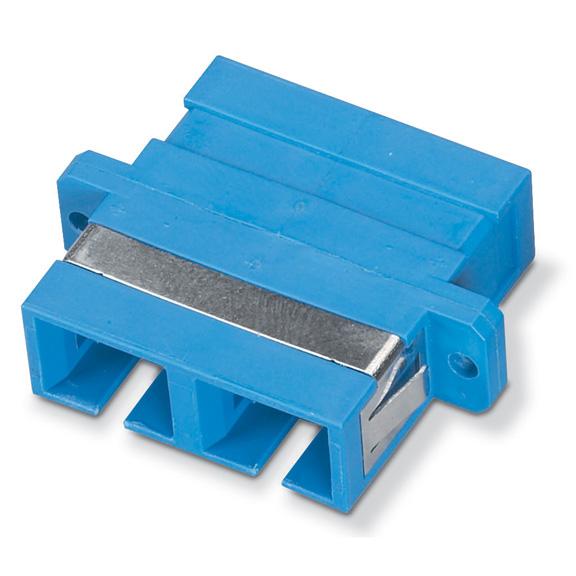 Fiber Coupling, Bronze, Duplex, SC, SC, Multimode, Blue