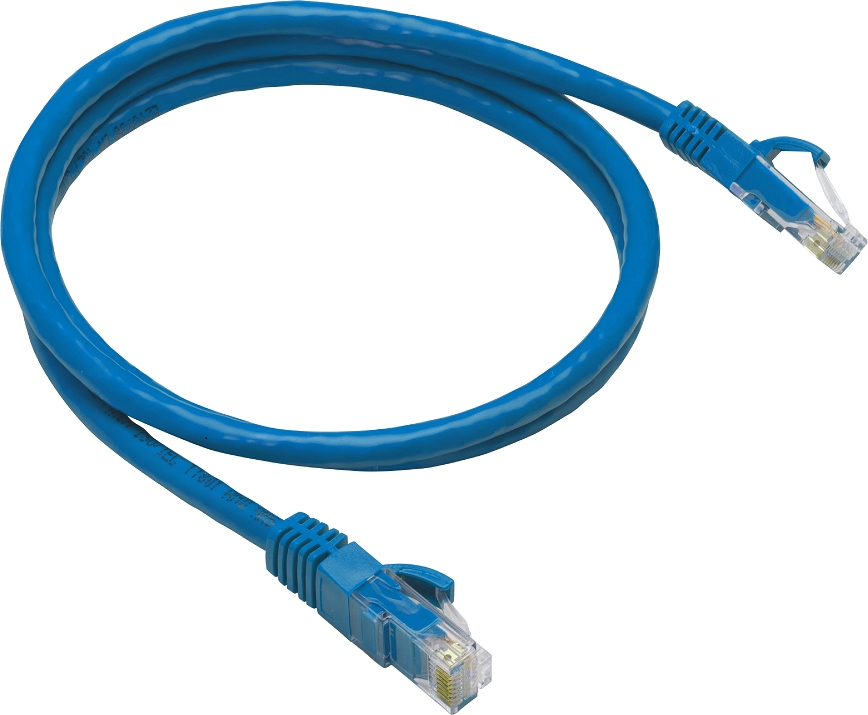 Cat 6 True Patch Cable,RJ45,RJ45,U/UTP,Non-Plenum,Blue Jacket,25 ft. Lg ...