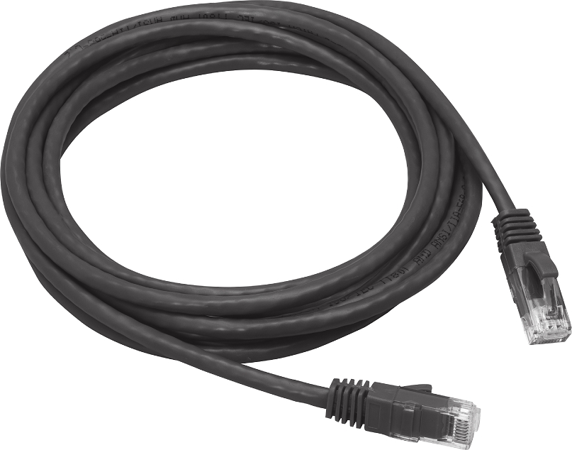 Cat 5E True Patch Cable,RJ45,RJ45,U/UTP,Non-Plenum,Gray Jacket,3 ft. Lg ...
