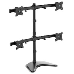 Quad-Display Desktop Monitor Stand for 13&quot; to 27&quot; Flat-Screen Displays