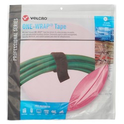 1/2" Fiber Optic Hot Pink Lineal VELCRO Brand ONE-WRAP on 25YD rolls
