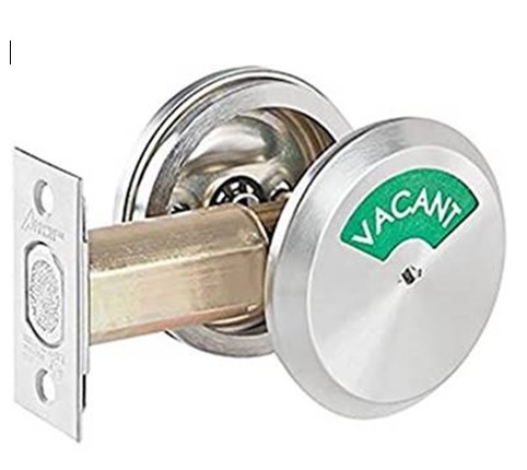 Door Deadbolt, ANSI: Grade 2, Function: Occupancy Indicator, US26D ...