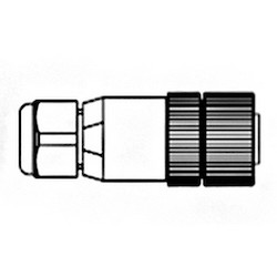 Micro-change (M12) PROFINET Field Attachable Connector, 4 Poles, D-coded, Straight, Female, Shielded, IDC Termination, Cable Diameter 4.00-8.00mm