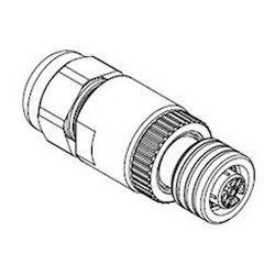 Ultra-lock (M12) Single Keyway With PG9 Cable Fitting, Female, 5 Pole, Straight, Cable Diameter 4.10-8.10mm
